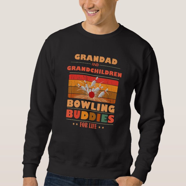 Sweatshirt Sincere Grandchildren Grandad Buddies For Life Bow (Devant)