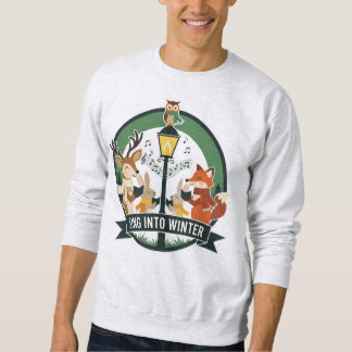 Sweatshirt Sing Into Winter (2) Woodland Choir Art