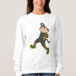 Sweatshirt Singe à Handball joueur avec Handball