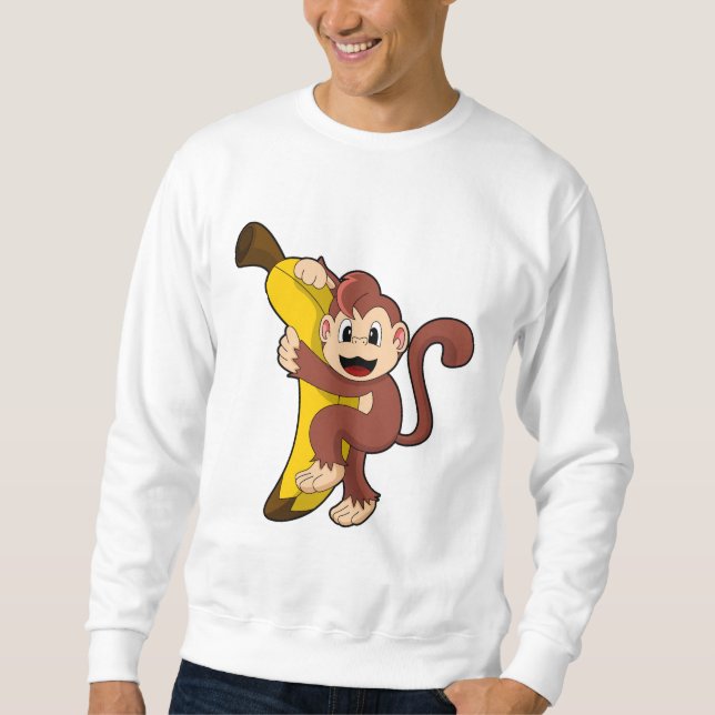 Sweatshirt Singe avec banane (1).PNG (Devant)