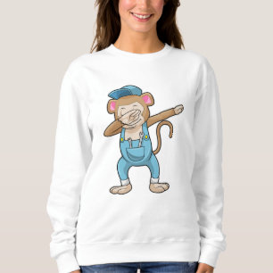Sweatshirt Singe comme mécanicien à l'Hip hop Dance Dab