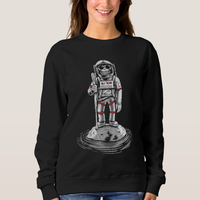 Sweatshirt Singe De L'Astronaute Spatiale Singe (Devant)