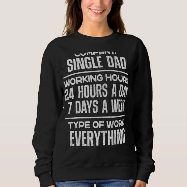 Sweatshirt Single Papa Mens Company Single Papa (Devant)
