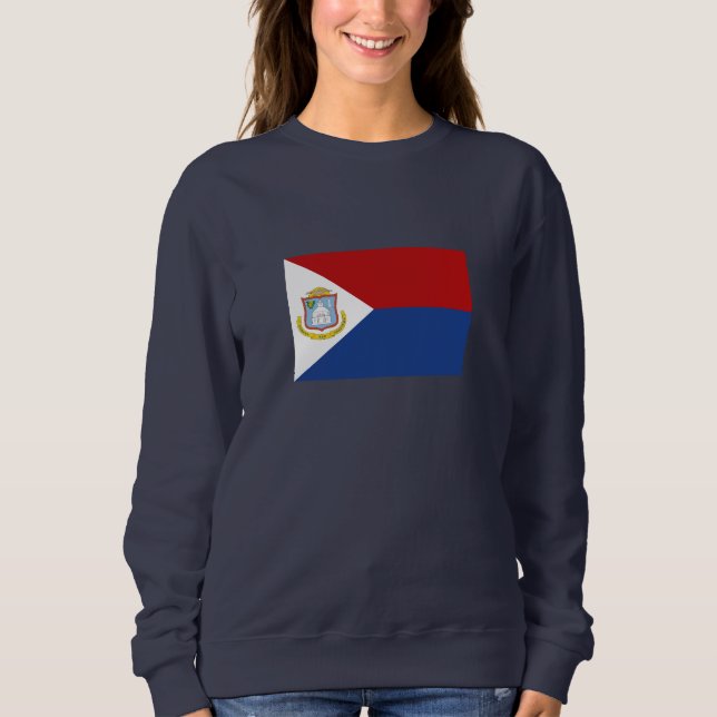 Sweatshirt Sint Maarten Flag (Devant)
