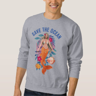 Sweatshirt Sirène Guerrière - Sauvez L'Océan