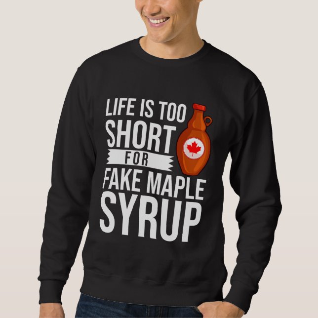 Sweatshirt Sirop d'érable  Percement d'érable Canada (Devant)