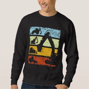 Sweatshirt Site de construction de conduite d'excavateur de D