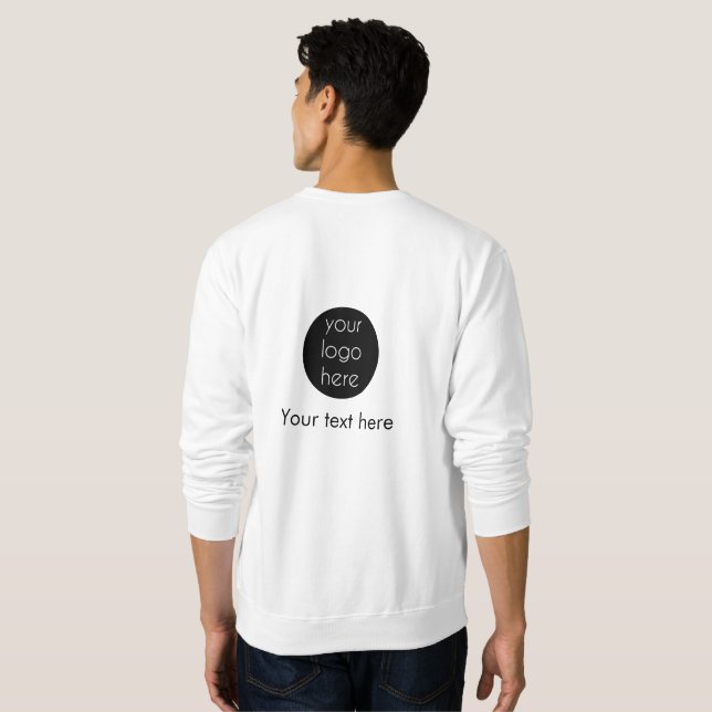 Sweatshirt Site Web du logo de l'entreprise (Dos entier)