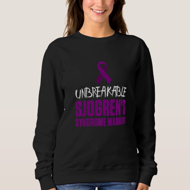 Sweatshirt Sjogren's Syndrome Survivor Slow Warrior  1 (Devant)