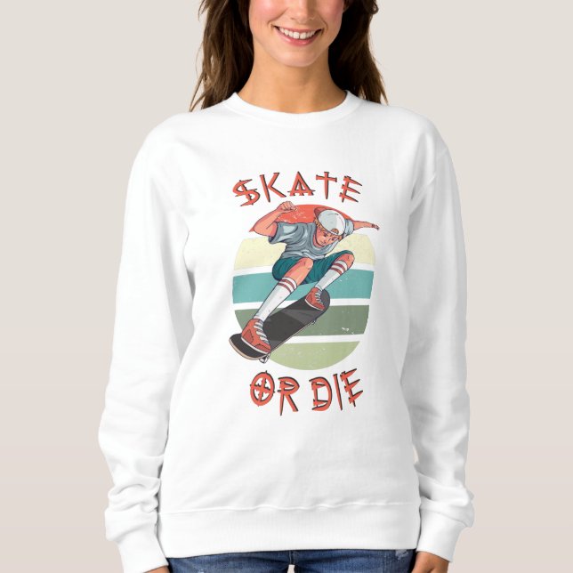 Sweatshirt Skate ou die Skateboarder Garçon (Devant)