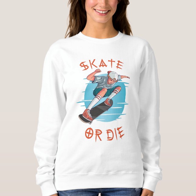 Sweatshirt Skate ou die Skateboarder Garçon (Devant)