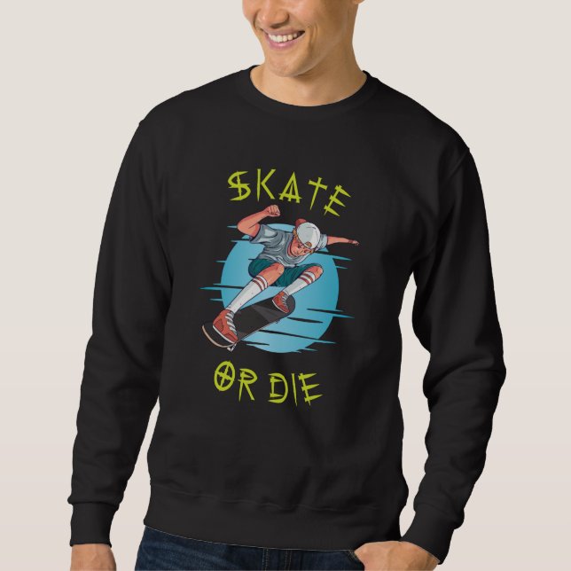 Sweatshirt Skate ou die Skateboarder Garçon (Devant)