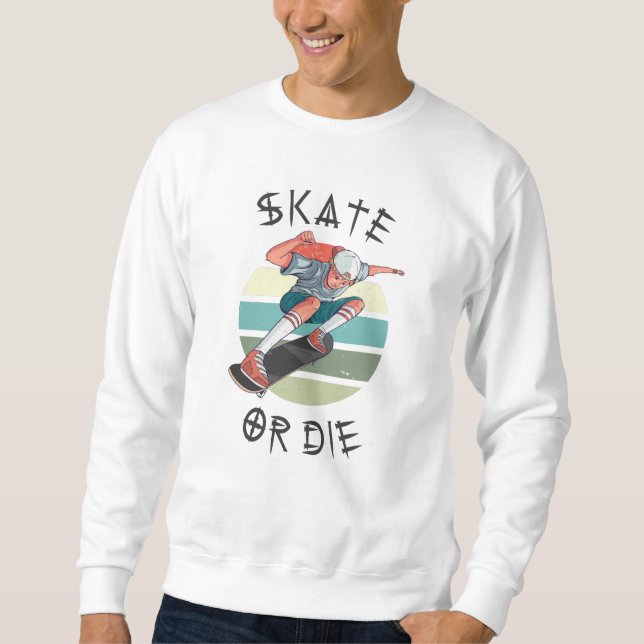 Sweatshirt Skate ou die Skateboarder Garçon (Devant)