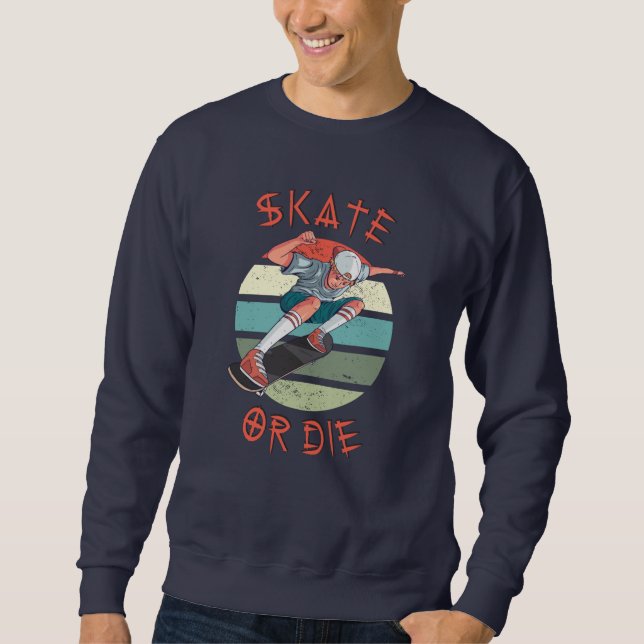Sweatshirt Skate ou die Skateboarder Garçon (Devant)
