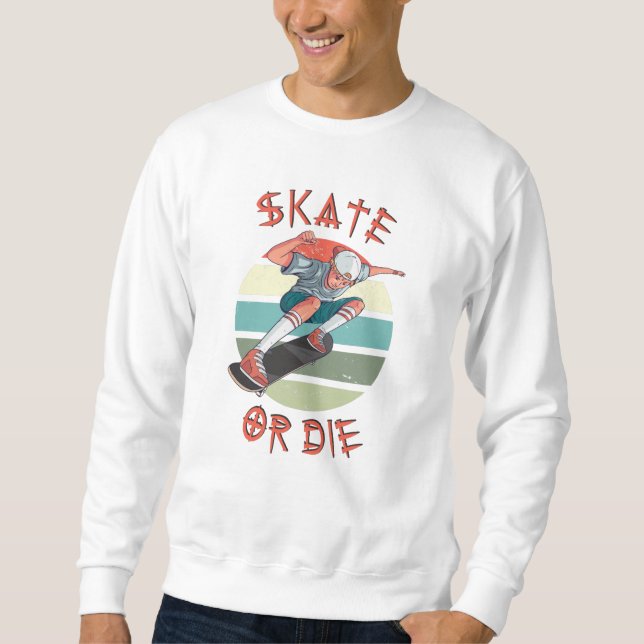 Sweatshirt Skate ou die Skateboarder Garçon (Devant)