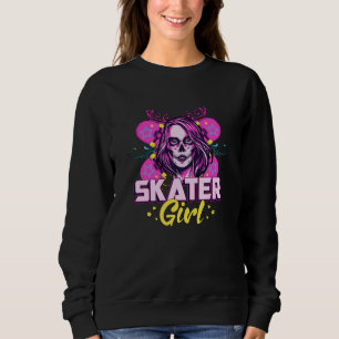 Sweatshirt Skater Girl Sk8 Skateboard Girls Skateboard Idée c