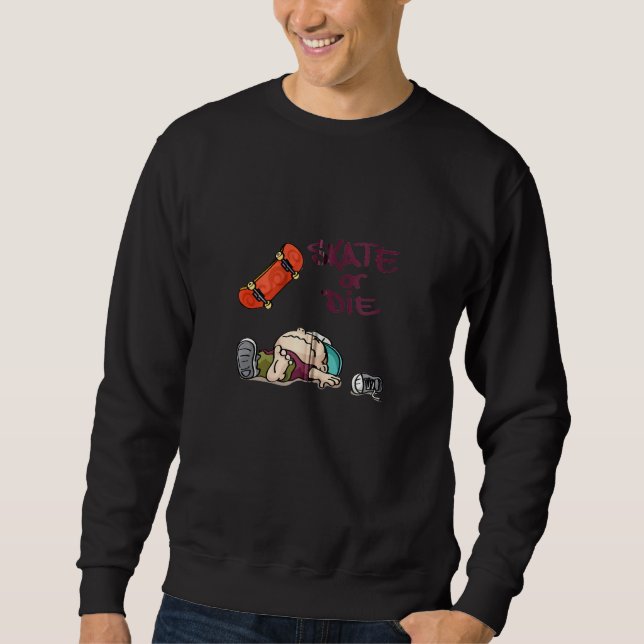 Sweatshirt Skaters Avoir Fun Skateboarder Red Skateboard Ska (Devant)
