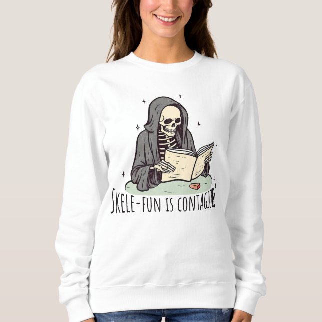 Sweatshirt Skele fun est contagieux (Devant)