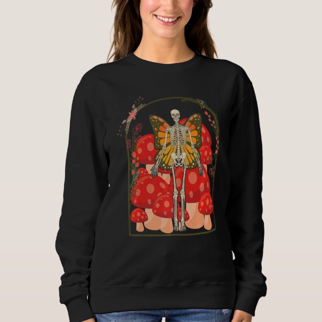 Sweatshirt Skeleton Champignons Naturcore Farmcore (Devant)