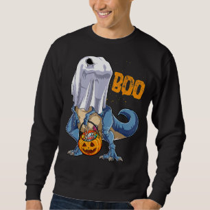 Sweatshirt Skeleton équitation maman Dinosaur rex Halloween P