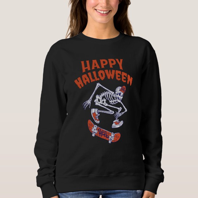 Sweatshirt Skeleton Halloween (Devant)