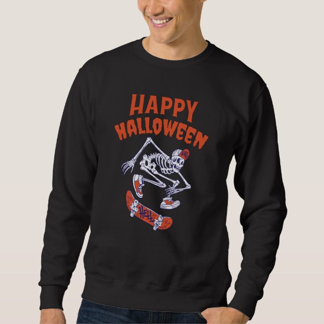 Sweatshirt Skeleton Halloween (Devant)