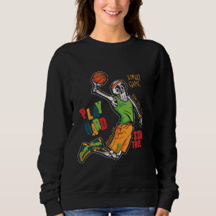 Sweatshirt Skeleton humain Boire Café Drôle Halloween Sku