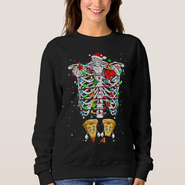 Sweatshirt Skeleton Rib Cage X Ray Grossesse Faire-part Xma (Devant)