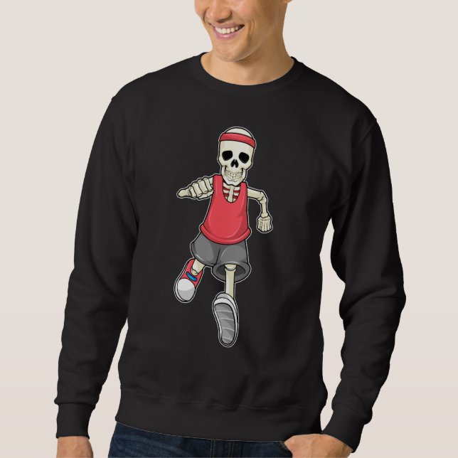 Sweatshirt Skeleton Running Sports Headband (Devant)