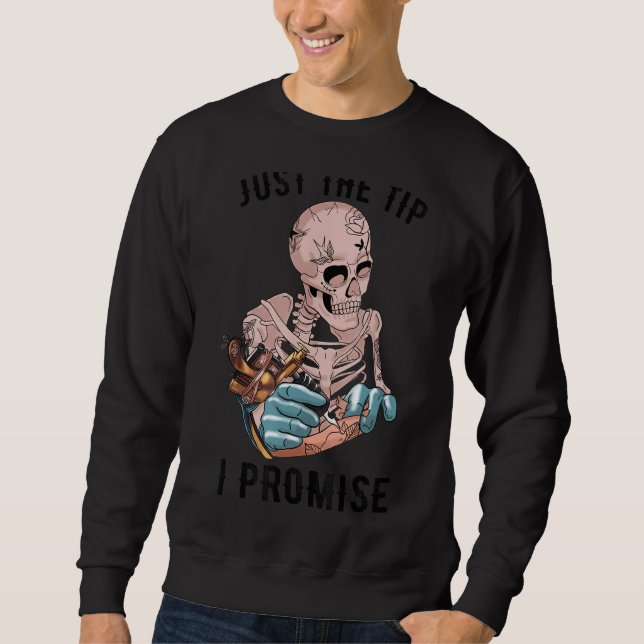 Sweatshirt Skeleton Tattoo Juste Le Conseil Je Promets Tattoo (Devant)