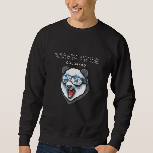 Sweatshirt Ski Beaver Creek Colorado Usa Panda (Devant)
