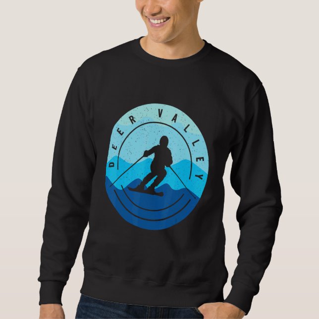 Sweatshirt Ski de la vallée de la Deer Ski de snowboard Skier (Devant)