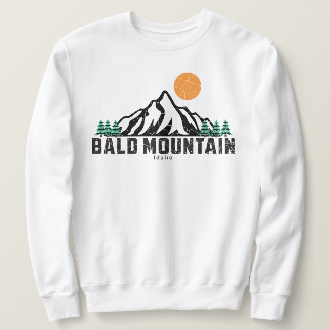 Sweatshirt Ski de montagne Retro Bald (Design devant)