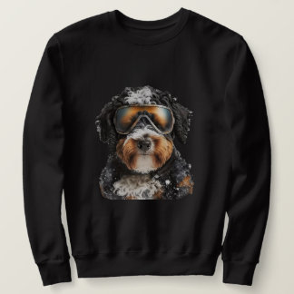 Sweatshirt Ski de snowboard Bernedoodle Bernese Chien Papa Ma