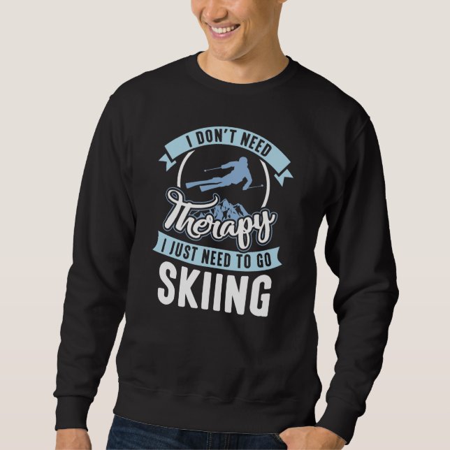 Sweatshirt Ski de thérapie (Devant)