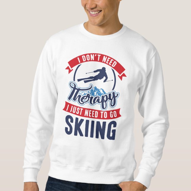 Sweatshirt Ski de Thérapie (Devant)