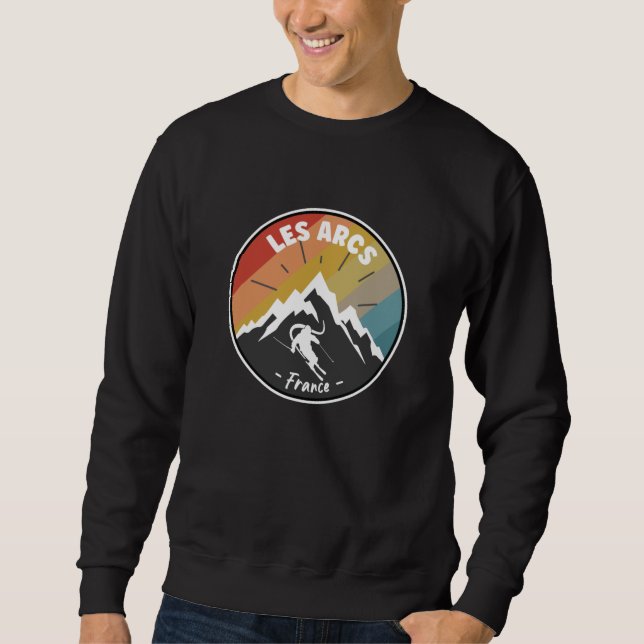 Sweatshirt Ski En France Les Arcs (Devant)
