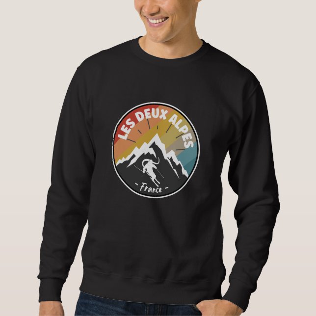 Sweatshirt Ski En France Les Deux Alpes (Devant)