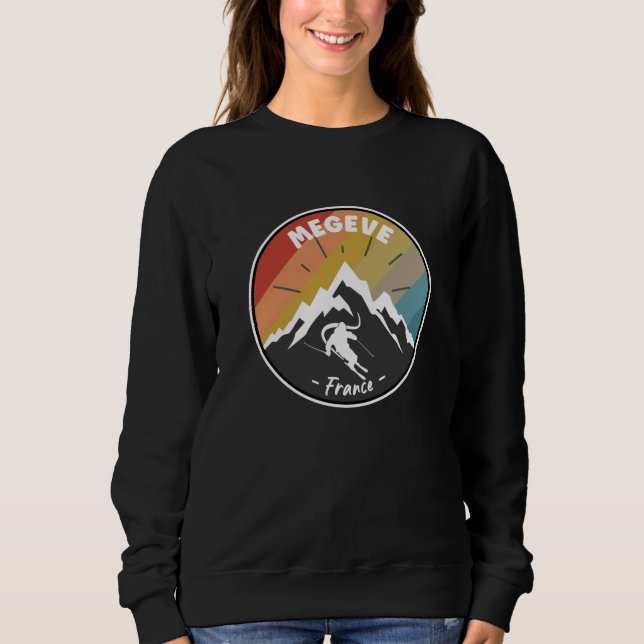 Sweatshirt Ski En France Megeve (Devant)