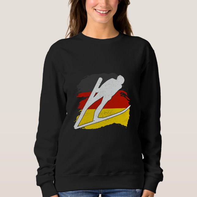 Sweatshirt ski jumping germany ski flying ski vacation ski sk (Devant)
