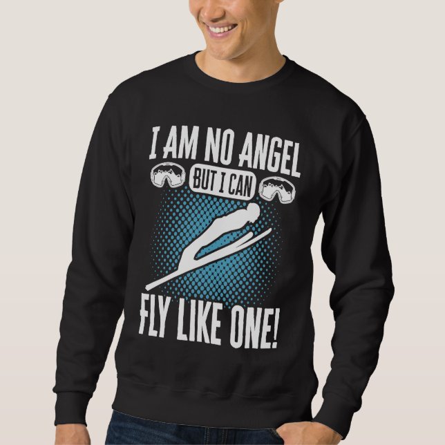 Sweatshirt Ski Jumping Rise Shine It's Powder Time Ski Jumper (Devant)