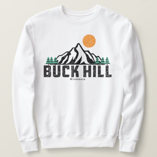 Sweatshirt Ski Retro Buck Hill (Design devant)