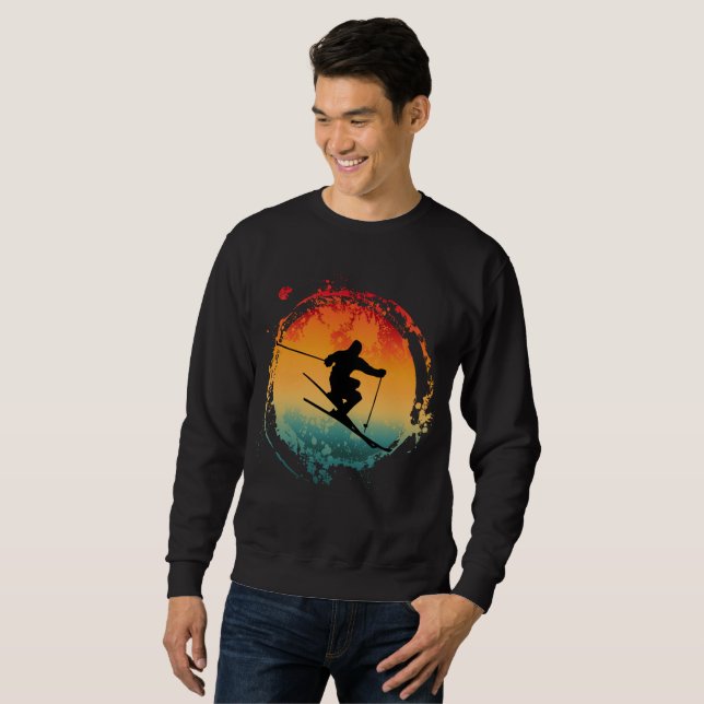 SWEATSHIRT SKI RÉTRO VINTAGE (Devant entier)