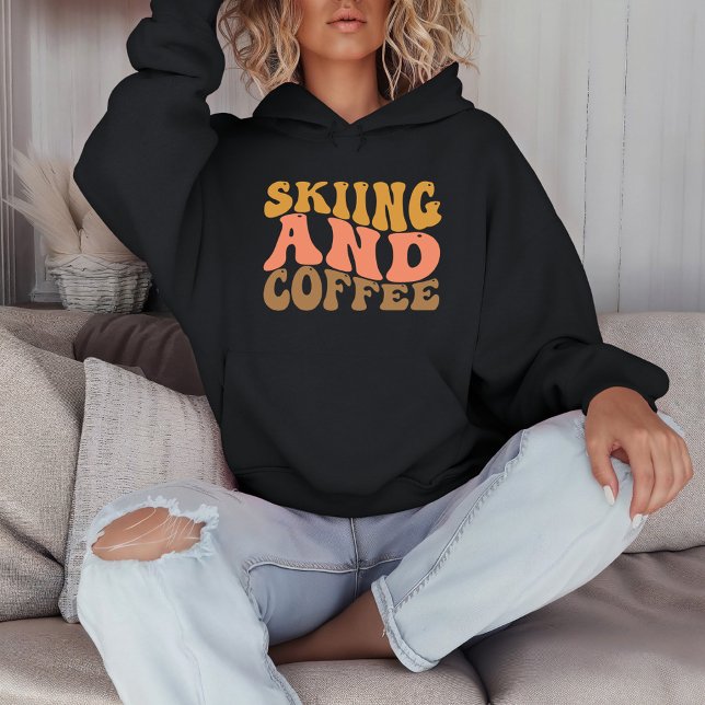 Sweatshirt Ski vintage et café (Créateur téléchargé)