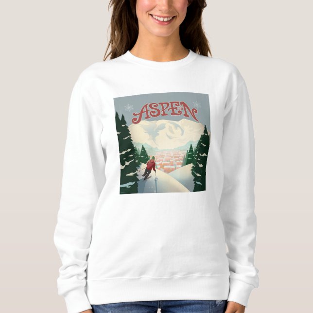 Sweatshirt Skier d'Aspen | Colorado (Devant)