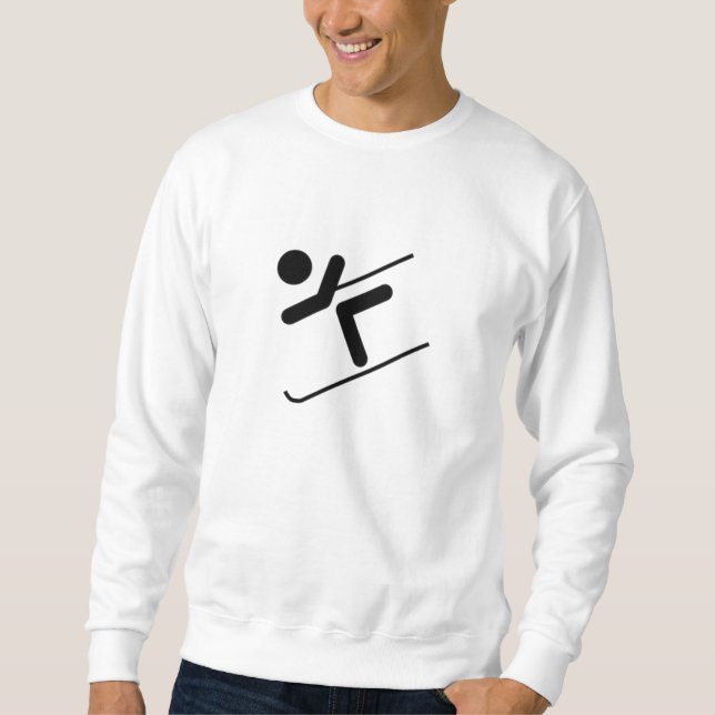 Sweatshirt Skieur de neige (Devant)