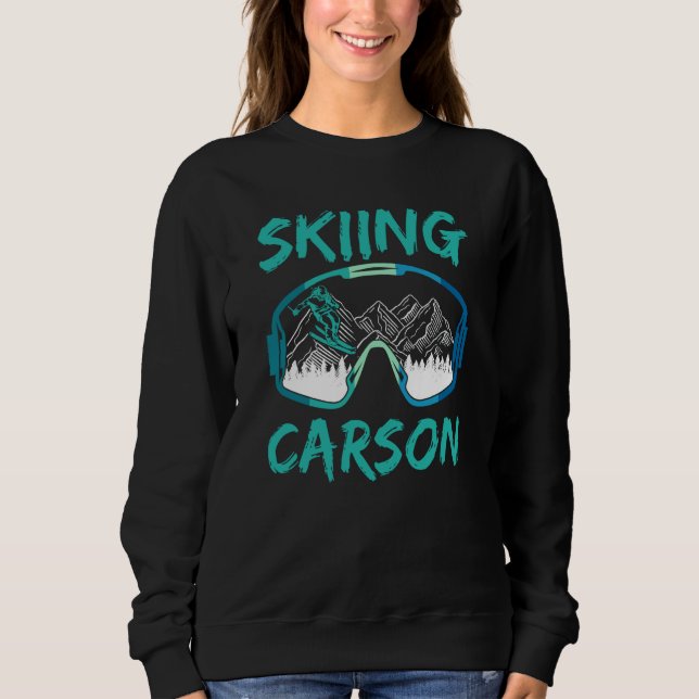 Sweatshirt Skiing Carson Ski Skier Winter Sports Hobby (Devant)