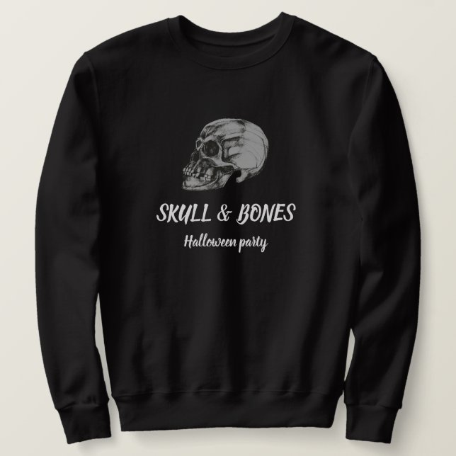 Sweatshirt Skull & Bones Halloween (Design devant)