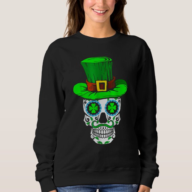 Sweatshirt Skull St Patricks Day Irish Saint Patricks Day of  (Devant)