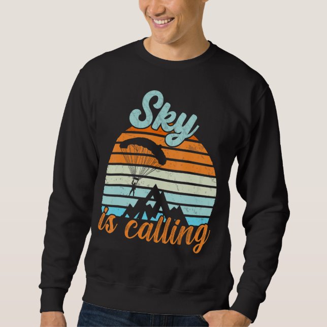 Sweatshirt Sky Appelle Parapente Skydiving (Devant)